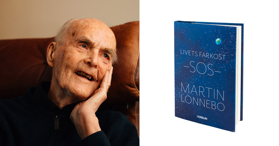 Äldre man med handen emot kinden i fåtölj. Livets Farkost SOS | © Foto: Zandra Erikshed