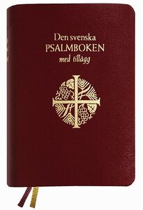 Den svenska psalmboken med tillägg, present, guldsnitt