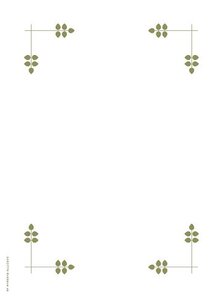 Minnesblad: Blomblad, 25-pack