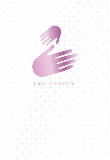 Fadderbrev Metallic lila, 25-pack