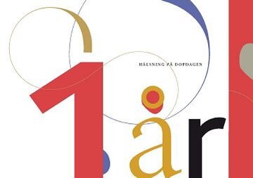 Dopdagshälsning 1 år, 10-pack
